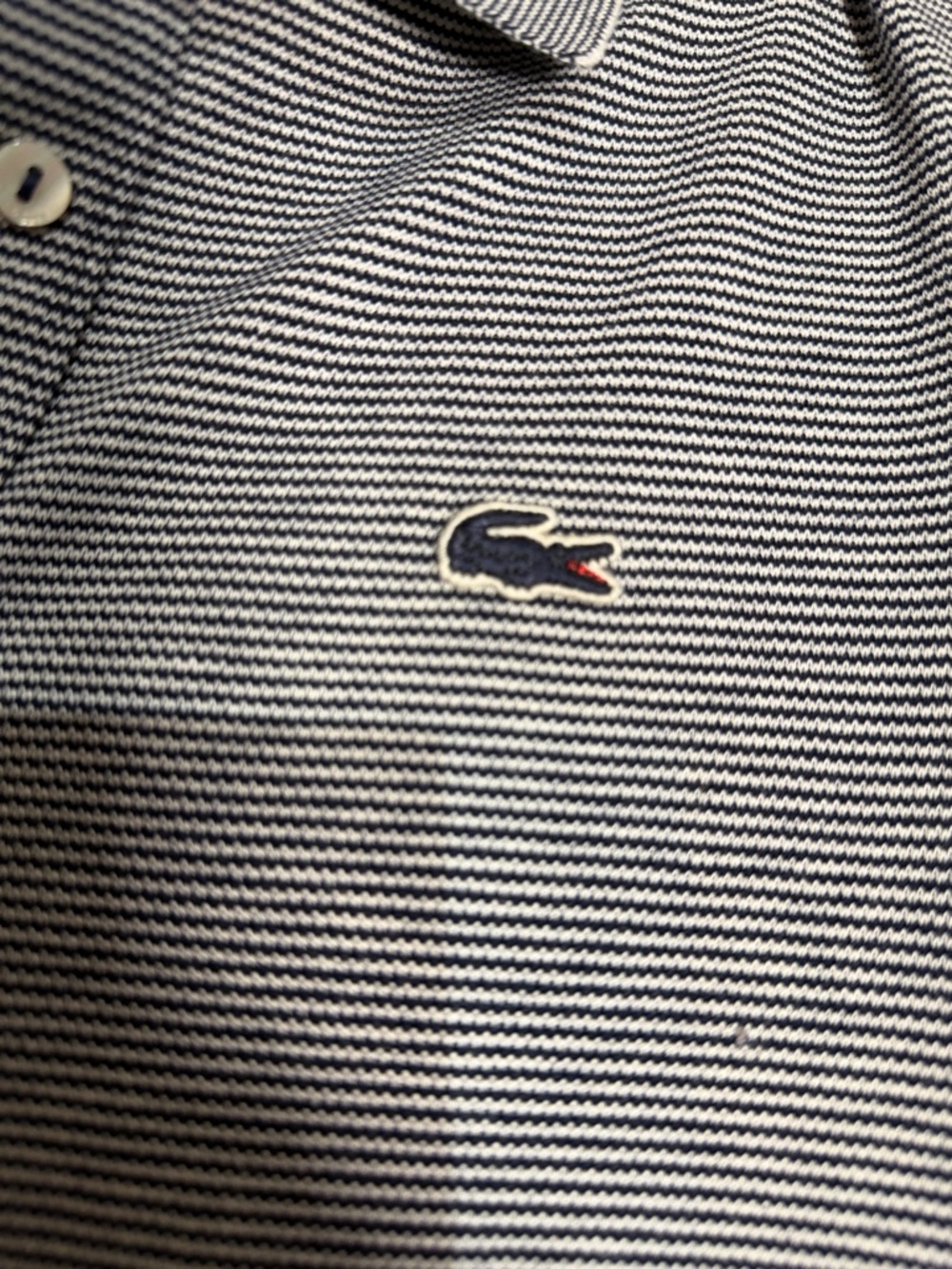 Lacoste blue Striped Polo Dress - Picture 3 of 5